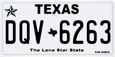 TX license plate DQV6263