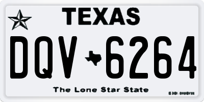 TX license plate DQV6264