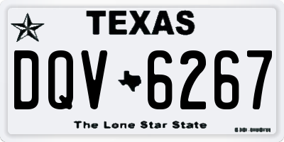 TX license plate DQV6267