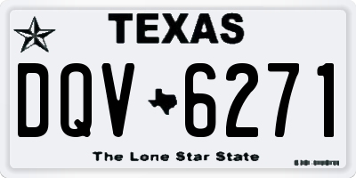 TX license plate DQV6271
