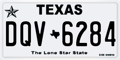 TX license plate DQV6284