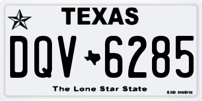 TX license plate DQV6285