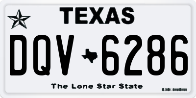 TX license plate DQV6286