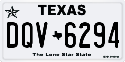 TX license plate DQV6294