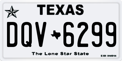 TX license plate DQV6299
