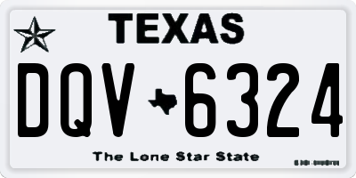 TX license plate DQV6324