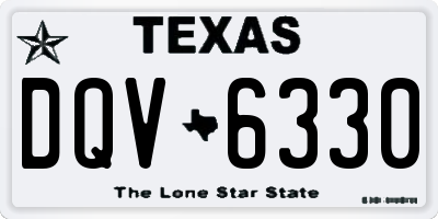 TX license plate DQV6330