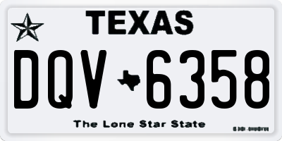 TX license plate DQV6358