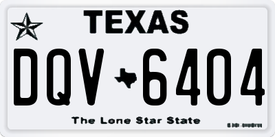TX license plate DQV6404