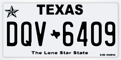 TX license plate DQV6409