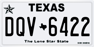 TX license plate DQV6422
