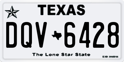 TX license plate DQV6428