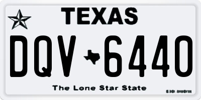 TX license plate DQV6440