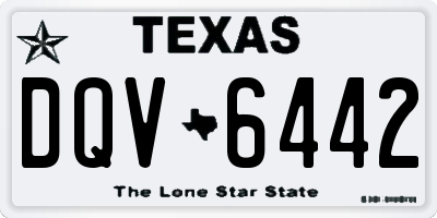 TX license plate DQV6442