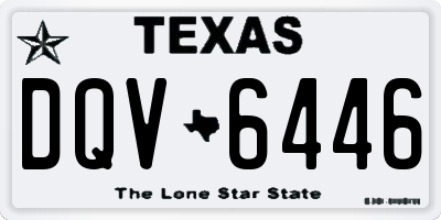 TX license plate DQV6446