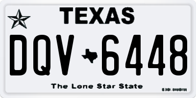 TX license plate DQV6448