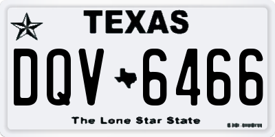 TX license plate DQV6466
