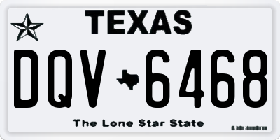 TX license plate DQV6468