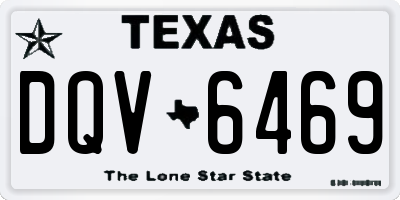TX license plate DQV6469