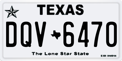 TX license plate DQV6470