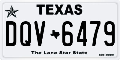 TX license plate DQV6479