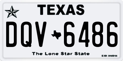 TX license plate DQV6486