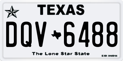 TX license plate DQV6488
