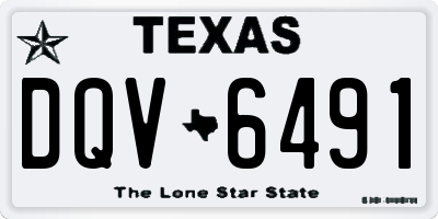 TX license plate DQV6491