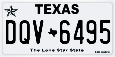 TX license plate DQV6495
