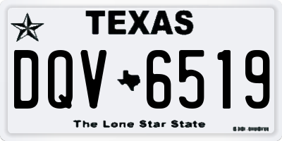 TX license plate DQV6519
