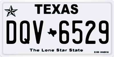 TX license plate DQV6529