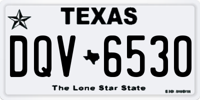 TX license plate DQV6530