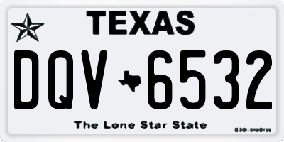 TX license plate DQV6532