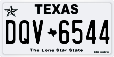 TX license plate DQV6544