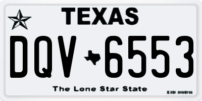TX license plate DQV6553