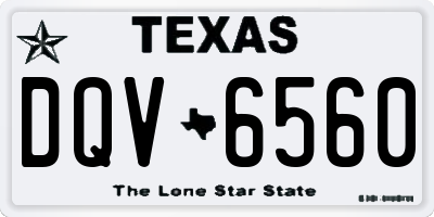TX license plate DQV6560