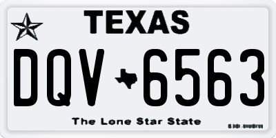 TX license plate DQV6563