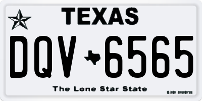 TX license plate DQV6565