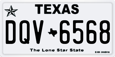 TX license plate DQV6568