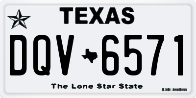 TX license plate DQV6571