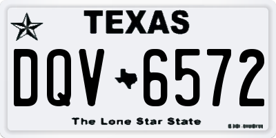 TX license plate DQV6572