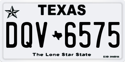 TX license plate DQV6575