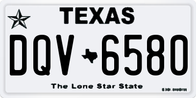 TX license plate DQV6580