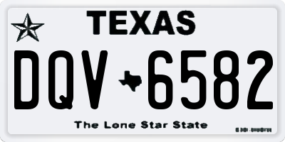 TX license plate DQV6582