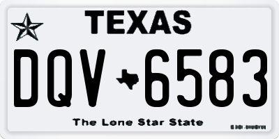 TX license plate DQV6583