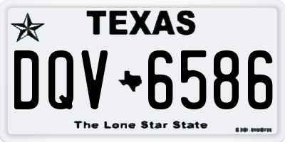 TX license plate DQV6586