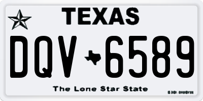 TX license plate DQV6589