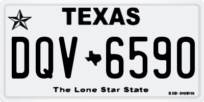 TX license plate DQV6590