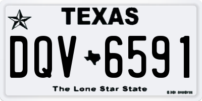 TX license plate DQV6591