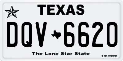 TX license plate DQV6620